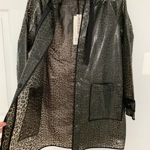 Leopard, Sheer, Water Resistant Raincoat by Zara